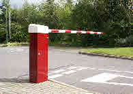 Red Traffic barrier 